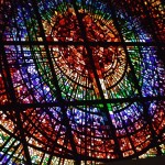 Stained glass at First Baptist Church
