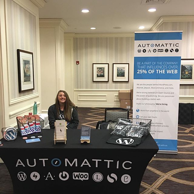 Good morning! Come see us at the #automattic booth at #phptek. ?
