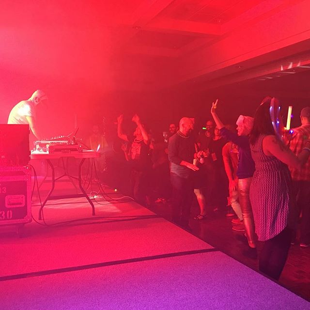 I'm not sure who was DJ'ing at the time, but I got a picture from beside the stage. I like how the color turned out. #a8cgm